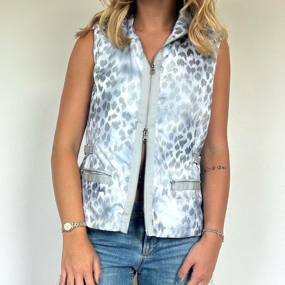 Chico's Silver Patterned Vest